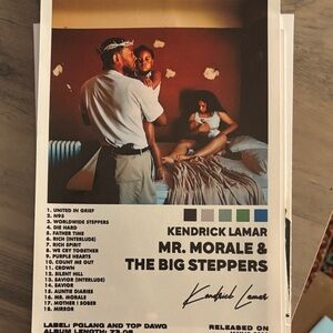 Kendrick Lamar Poster - Mr morale & the big steppers